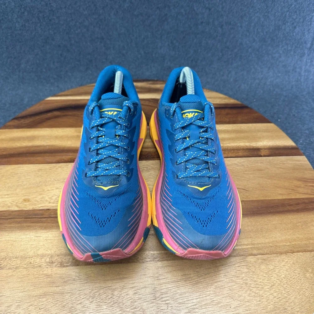 Hoka One One Torrent 2 Trail Running Shoes Womens Size 5 Real Teal Cantaloupe